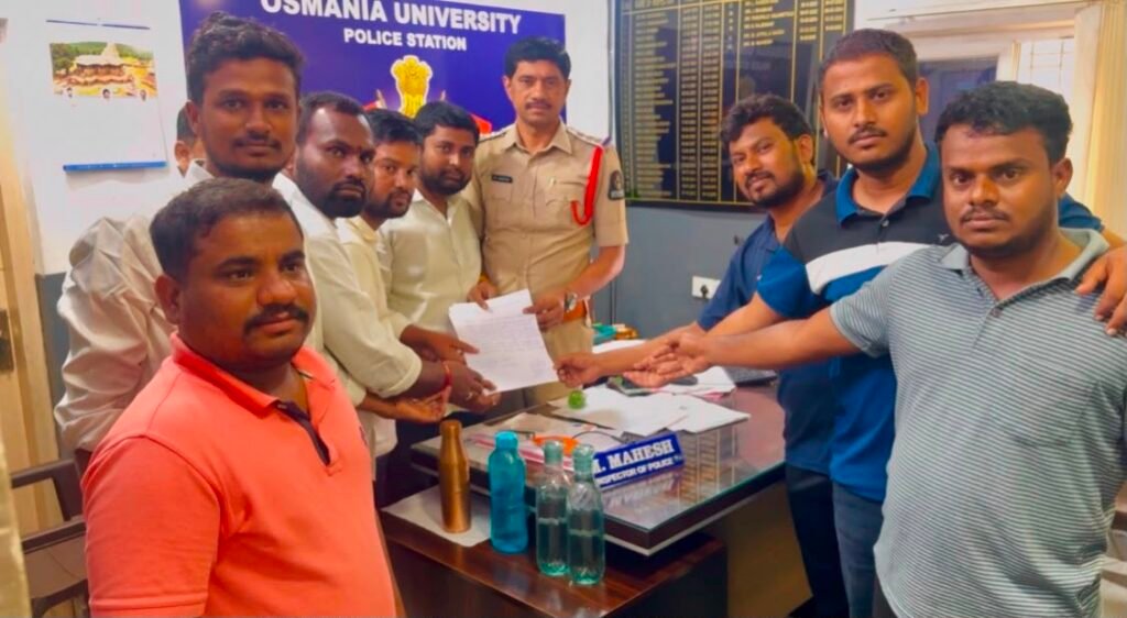 హరీశ్‌రావుపై తప్పుడు ప్రచారం..ఓయూ పీఎస్‌లో బీఆర్ఎస్‌వీ ఫిర్యాదు