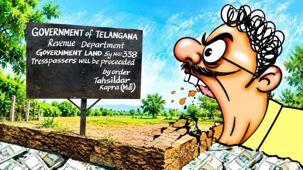 కోట్ల విలువైన ప్రభుత్వ భూమి దర్జాగా కబ్జా…