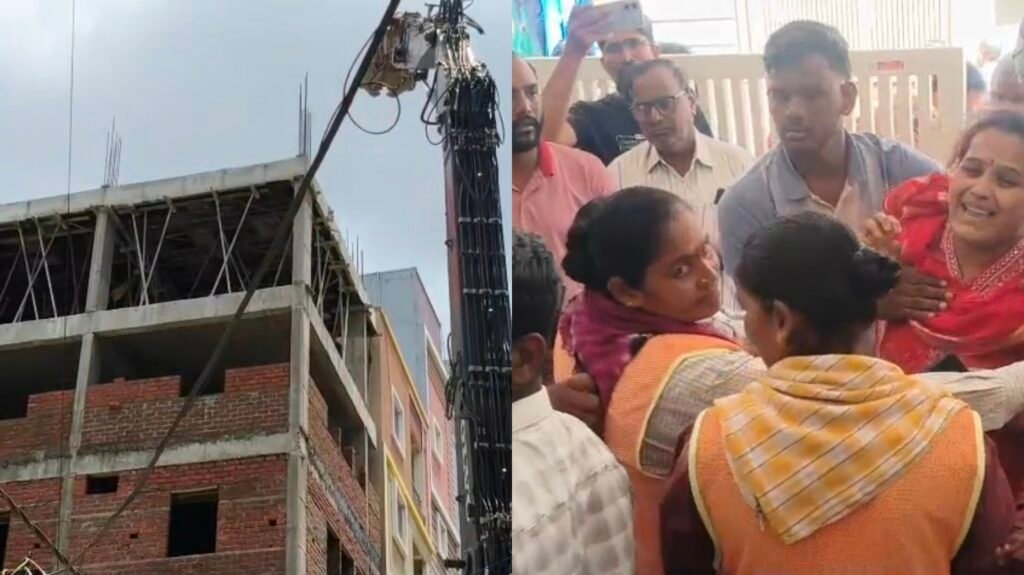 హఫీజ్ పేట్ లో ఉద్రిక్తత..అక్రమ నిర్మాణాల కూల్చివేత